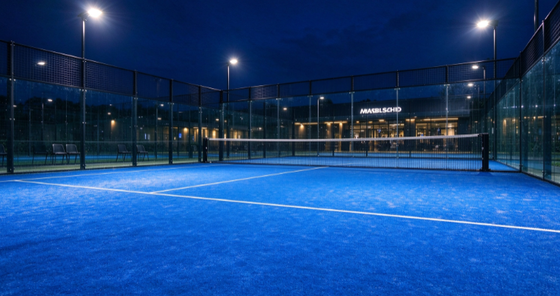 Profesyonel Kortlar İçin FEP Sertifikalı 12mm Hav Yüksekliği Yüksek Yoğunluklu Padel Yapay Çim ve Padel Halısı