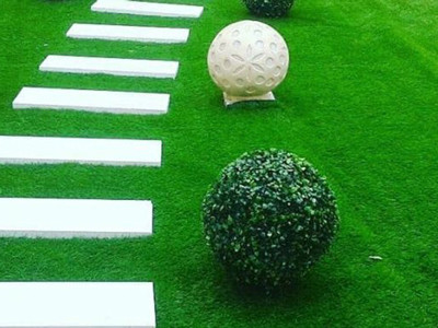 20 mm Yükseklik 140 dikiş / M Sentetik Spor Yeşil Çim Kauçuk Granülleri ile Doldurulması Gereken