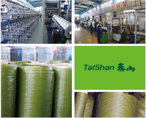 Dtex 12000 "C" şekli 40mm Yapay Bahçe Çimleri 130 dikiş/M Sahte Bahçe Çimleri