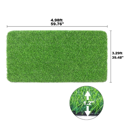 200 dikiş/M PE malzemesi doldurulmayan yapay çim 50mm 18000 Dtex Futbol/Futbol Sporları için