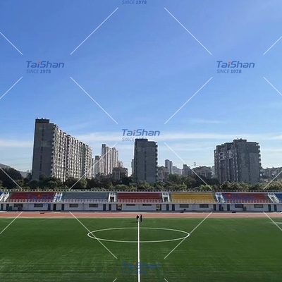 60mm FIFA Sertifikalı Futbol Yapay Çim Açık hava sporları için Özel Renklerle Alanlar Dtex ve yoğunluk düşük bakım