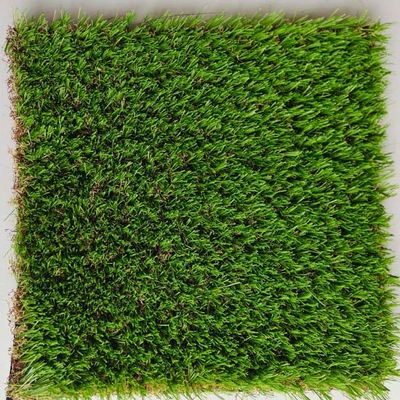 9600 Dtex 18900 yoğunluk UV direnci manzara düz ve kavisli iplik karışımı yapay çim