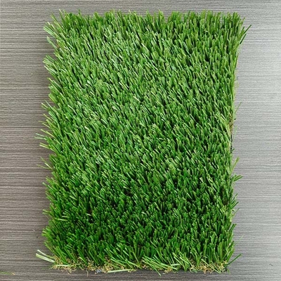 40mm 14600 Dtex Peyzaj sahte yapay yeşil çim delikli drenaj delikleri ve PU yapışkan