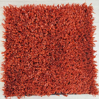 Tuğla Kırmızı Tenis Yapay Çim 6300 Dtex 25mm Mesh Çim Çok fonksiyonel Düşük Bakım