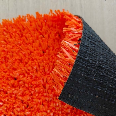 25mm Turuncu Yapay Çim Tenis Sahası UV direnciyle Spor tesisleri için çok fonksiyonel