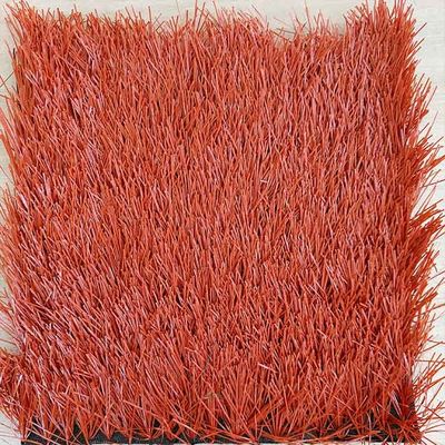 Brick Red 40mm Pile Height 12000 Dtex Football Artificial Turf for Sports Venues