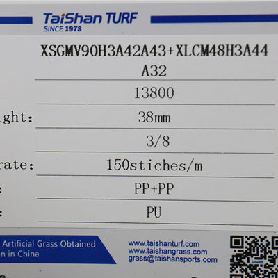 38mm 13800 Dtex Yapay Çim Oyun alanı peyzajı için sentetik çim