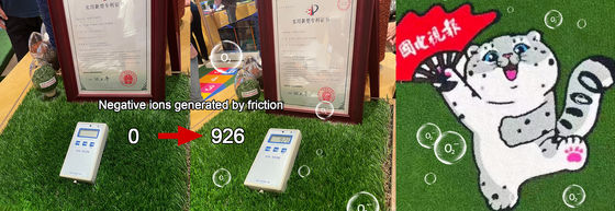 30mm Yığın Yüksekliği Anti-abrazif negatif iyonlar yapay çim serbest bırakır Sentetik çim