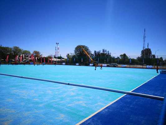 FIH Sertifikalı 14 mm Top Yüksekliği ve Sürekli Oyun için Su Serisi İçin Yapay Hockey Çimleri