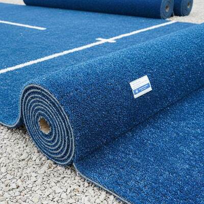 12 mm Yüksek yoğunluklu mavi yapay çim, mükemmel performanslı spor kortları için padel çimleri