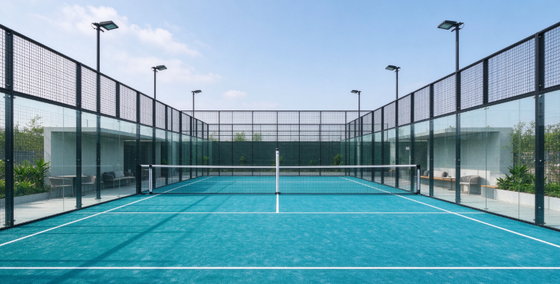 Profesyonel Kortlar İçin FEP Sertifikalı 12mm Hav Yüksekliği Yüksek Yoğunluklu Padel Yapay Çim ve Padel Halısı