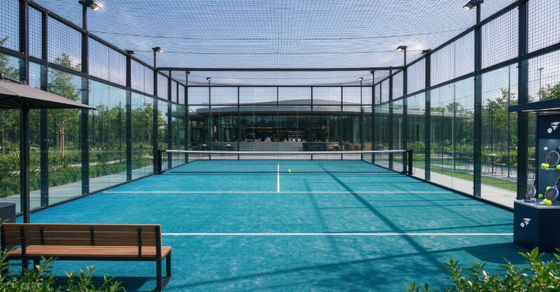 Profesyonel Kortlar İçin FEP Sertifikalı 12mm Hav Yüksekliği Yüksek Yoğunluklu Padel Yapay Çim ve Padel Halısı