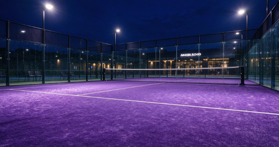 FEP Sertifikalı 12 mm Yığın Yüksekliği Profesyonel Padel Mahkemeleri için Özel Renklerle Yapay Çim