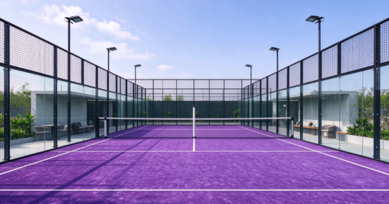 FEP Sertifikalı 12 mm Yığın Yüksekliği Profesyonel Padel Mahkemeleri için Özel Renklerle Yapay Çim