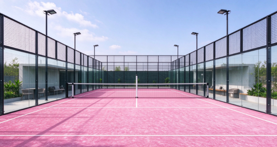 FEP Sertifikalı 12 mm Yığın Yüksekliği Profesyonel Padel Mahkemeleri için Özel Renklerle Yapay Çim