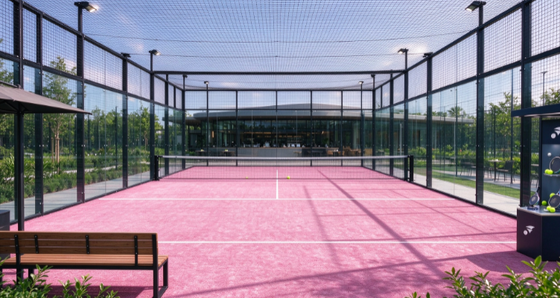 FEP Sertifikalı 12 mm Yığın Yüksekliği Profesyonel Padel Mahkemeleri için Özel Renklerle Yapay Çim
