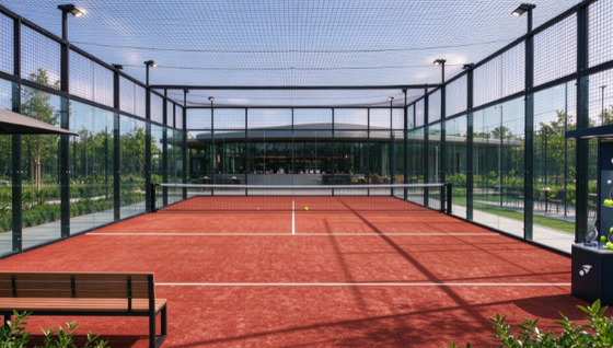 Profesyonel Padel Kortları İçin FEP Sertifikalı 12mm Hav Yüksekliği Tuğla Kırmızı Renkli Padel Yapay Çim