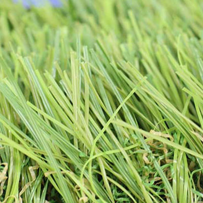 Yüksek Su geçirgenliği İlk Destekle Yapay Çim PP LENO Ve Düz Şekilli İpek